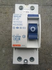 interrupteur différentiel  30ma 40 amp GW94627  GEWISS type AC 2 poles