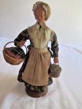 ANCIEN SANTON  FEMME AU PANIER ET A LA CHAUFERETTE SIGNE PEIRANO