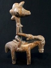 Art Africain Tribal - Cavalier Syonfolo Senoufo - Senufo Horserider - 27,5 Cms