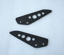 PLATINES ARRIERE PASSAGER  DUCATI HYPERMOTARD 796 1100 CARBONE BRILLANT PLAIN