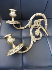 Anciens bougeoirs chandeliers de piano en bronze XIX° signé MULLER Applique