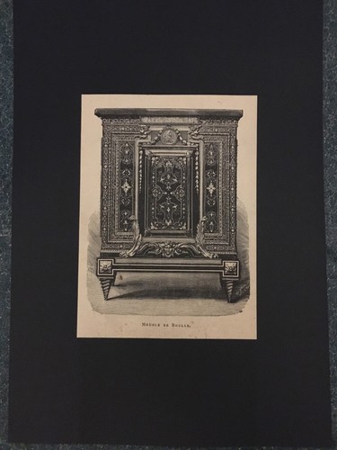 Meuble boulle gravure - meuble, de