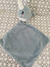 Doudou baleine dauphin bleu