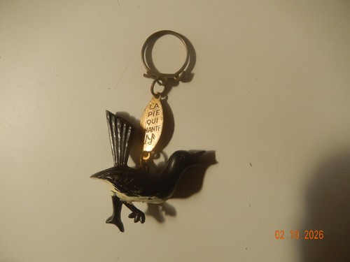 Porte clés oiseau pie - -,