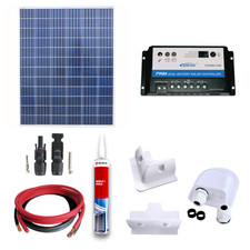 Kit panneau solaire photovoltaïque 200W supports camping-car câbles