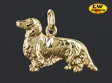 Pendentif  TECKEL Poil Long  -  Pendant DACHSHUND DOG