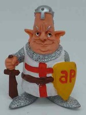 Figurine en plastique ou en PVC CHEVALIER TEMPLIER CARICATURAL DROLE