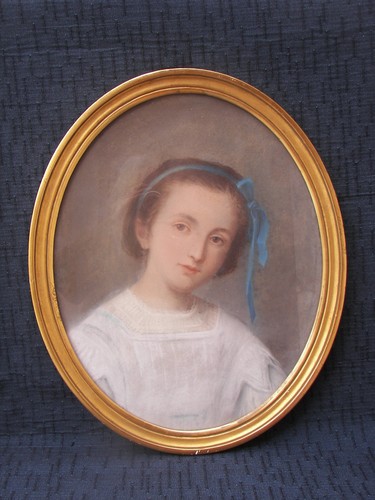 Ancien tableau pastel - ancien, tableau,