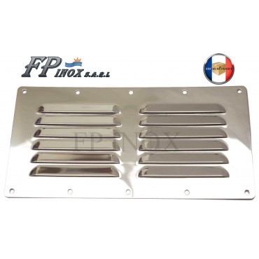 Grille inox 232mm 117mm - inox,