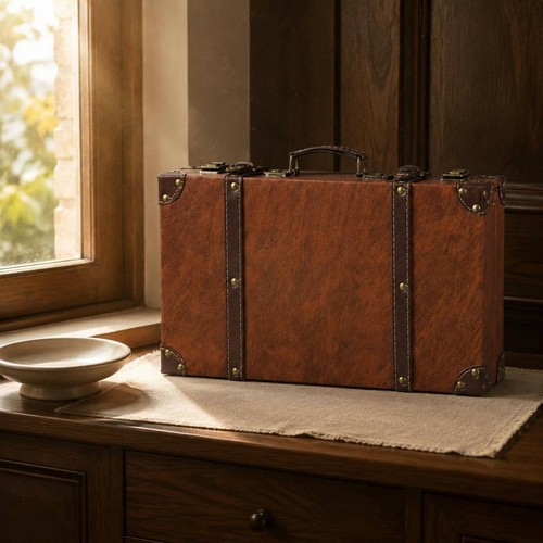 Boîte valise vintage - valise,