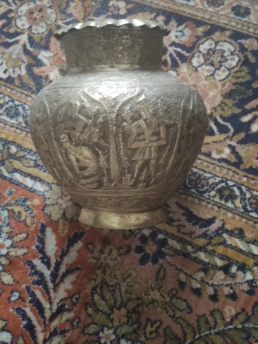 Vase laiton doré bronze - vase,