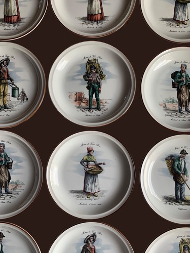 Lot assiettes metiers du - assiettes,