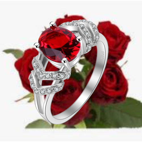 Bague zircon cubique - -,