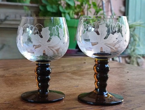 Verres ballon roemer gravés - roemer,