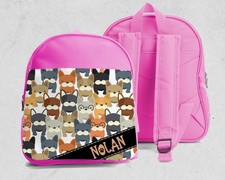 Sac à dos enfant Bouledogue français personnalisé avec prénom