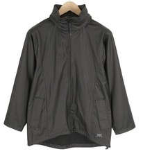 Helly Hansen Femme Veste S NOIR Caché Capuche Hydrofuge Fermeture Éclair Léger