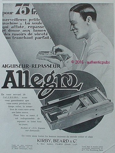 Publicite allegro lame - publicite,
