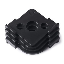 Lot de 4 gabarits de défonceuse à rayon d'angle pour routage à coins arrondis...