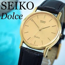 Montre SEIKO Dolce SGP30 dorée homme quartz analogique avec ceinture neuve au...