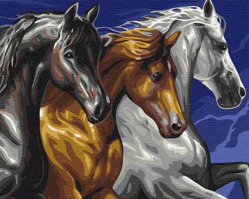 Peinture par numéros - , avec