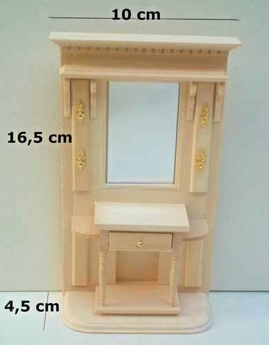 Garderobe bois brut - en,