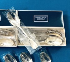 petite cuillère CHRISTOFLE CARDEILHAC argent massif MINERVE modèle CLUNY / ANJOU