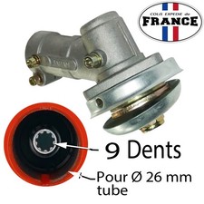 Tête débroussailleuse a  pignon Renvoi d'angle Diam. 26 mm 9 Dents