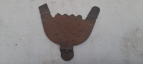 Rare plaque indice - , 100
