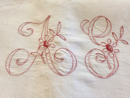 Ancien grand drap large