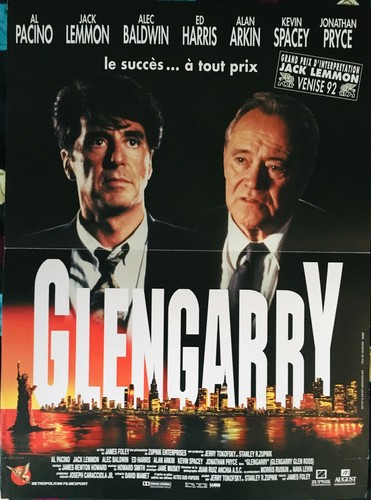 Affiche cinéma glengarry - affiche,