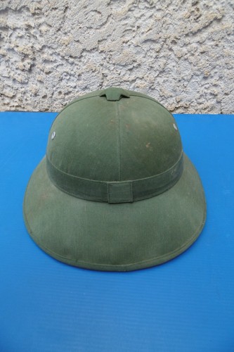 Casque colonial toile verte - en,