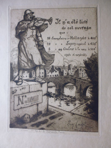 Gravure originale sur - , japon
