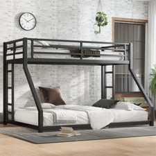 Twin over queen metal bunk - over,