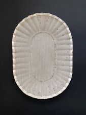 Corbeille blanche en Rigitulle de Mathieu Matégot, design français années 60