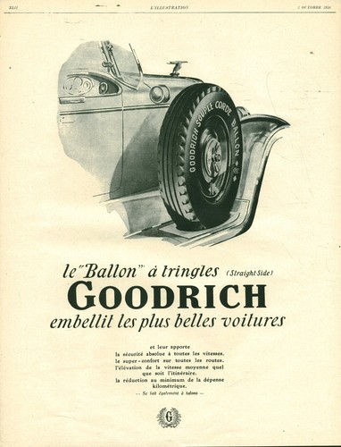 Publicité ancienne pneu