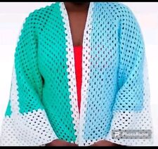 Kimono / Veste légère au crochet/Accessoire mode fait main/Cardigan coloré