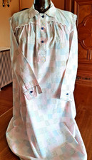 Chemise de nuit des années 60 en coton fin et dentelle
