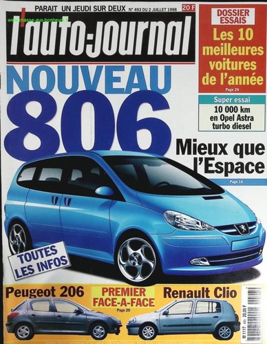 Nouveau peugeot 806 - -, l'auto