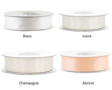 Ruban satin 18 mm x 25 m – Ruban décoratif brillant | Couture & Loisirs créatifs