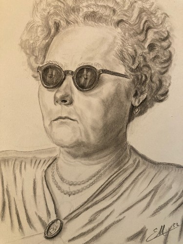Dessin portrait crayon papier - ,
