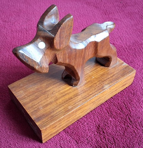 Ancien serre livre chien - ancien,