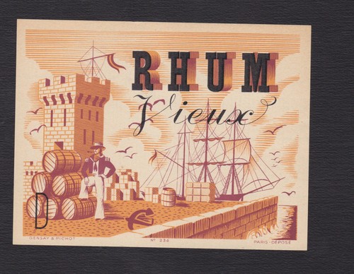 Ancienne étiquette alcool - ancienne,