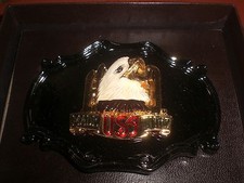 HARLEY VINTAGE MIRROR 75TH ANNIVERSARY 1978 RAINTREE BELT BUCKLE EAGLE MADE USA