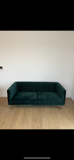 canapé 2 places vert velours 