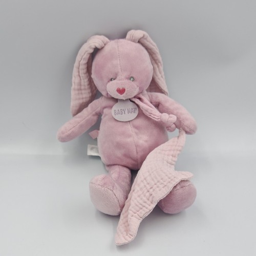 Doudou lapin rose cassis - , lili