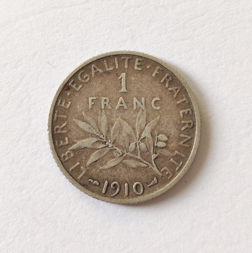 Monnaie franc semeuse 1910 - monnaie,