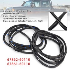 2X Front Door Rubber Seal Set
