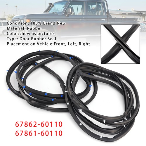 Front door rubber seal - 2x,