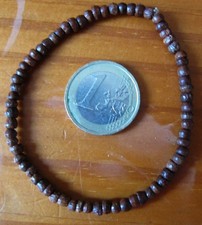 BRACELET en BOIS - Couleur MARRON - Taille réglable / élastique - NEUF - INDE