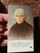 IMAGE PIEUSE RELIQUE SERVANTE DE DIEU THERESE  DE BLASI PAUVRES FILLES DE MARIE